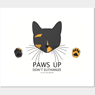 Paws Up (Tortie) Posters and Art